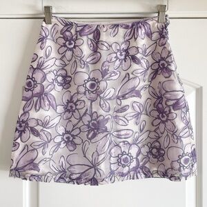 Y2K Astuces French Floral Mini Skirt - 1
